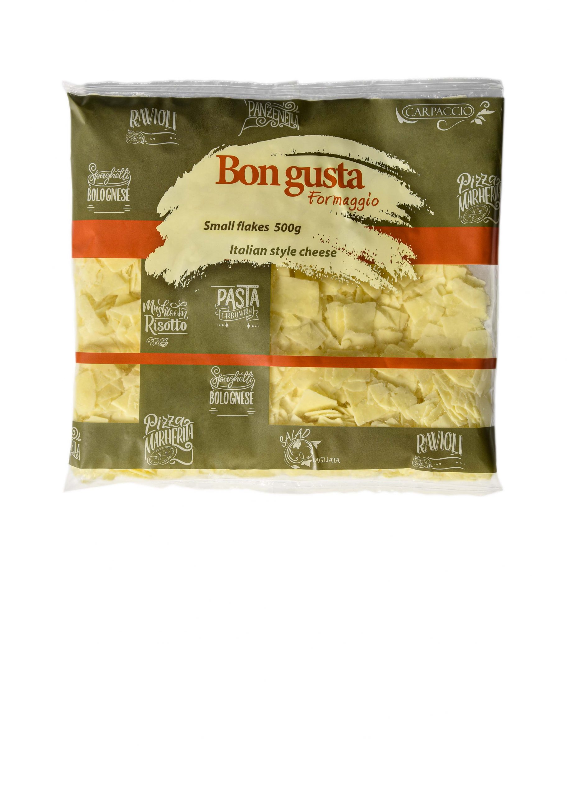 Italian style hard cheese flakes Vepo Cheese