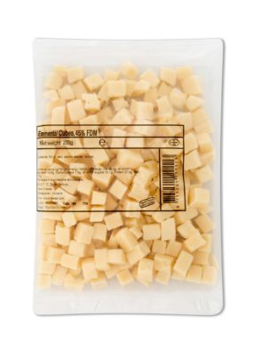 Emmental miniblokjes en saladekaas