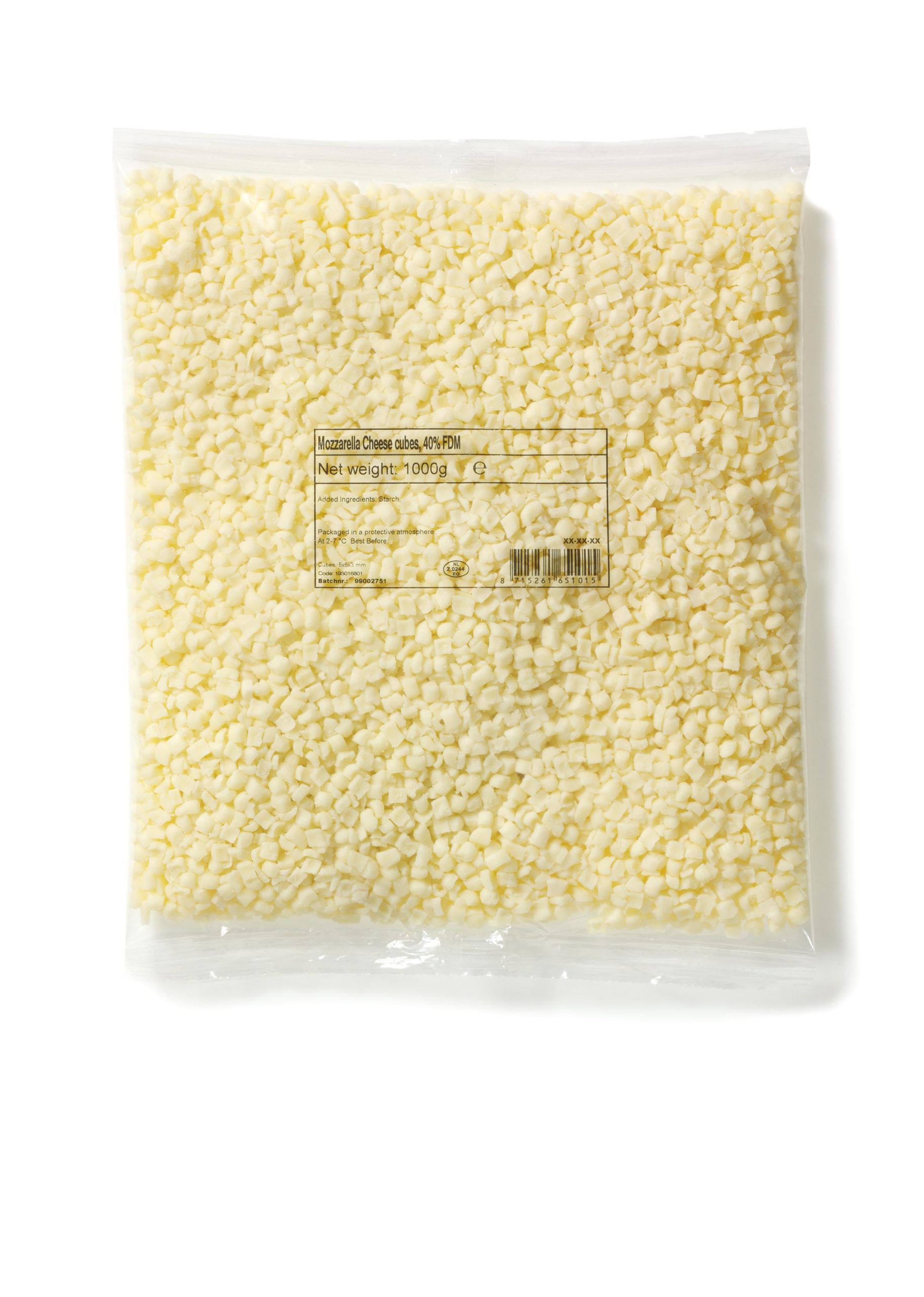 Mozzarella miniblokjes en saladekaas Vepo Cheese