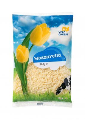 Mozzarella geriebener Käse